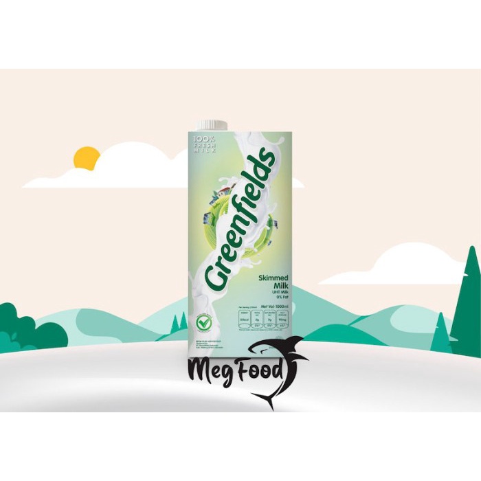 

Susu UHT Greenfields 1 Liter Skimmed