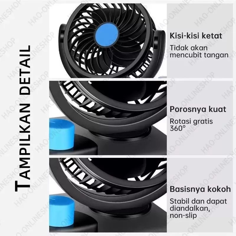 Bisa Cod Kipas Angin Mobil 12 Volt Kipas Mini Truk Double Fan Blower Usb Car Cooling Termurah