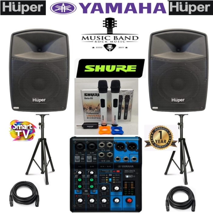 AGEN PAKET SOUND SYSTEM HUPER YAMAHA 10 INCH 6CH