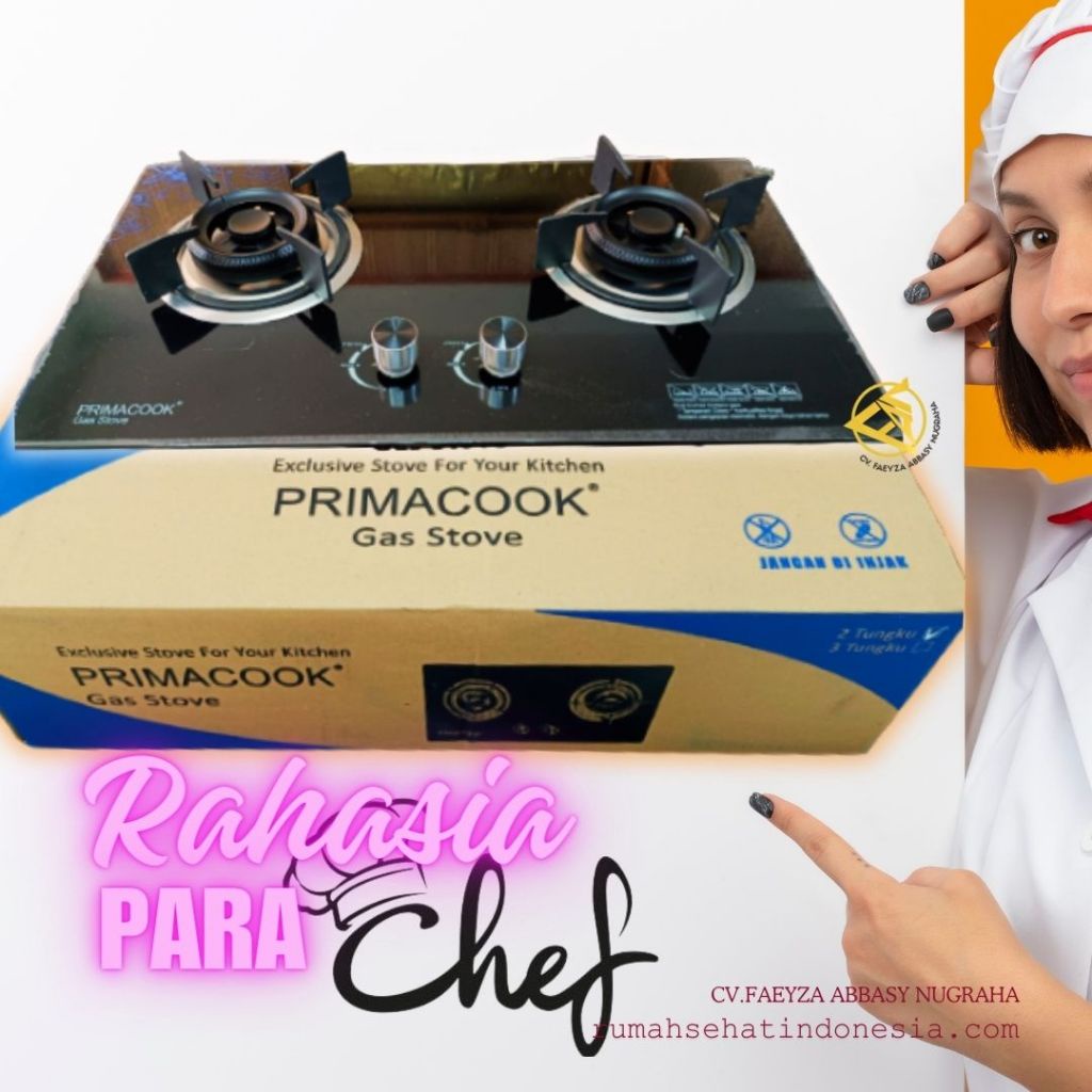 Toys Station Bekasi // PrimaCook Kompor gas 2 tungku tanam kaca / kompor tanam 2 tungku tertanam