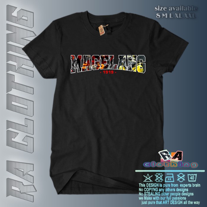 T-SHIRT MAGELANG 1919 CASUAL FOOTBALL COTTON PREMIUM KAOS MAGELANG 191 RAC CASUAL WEAR
