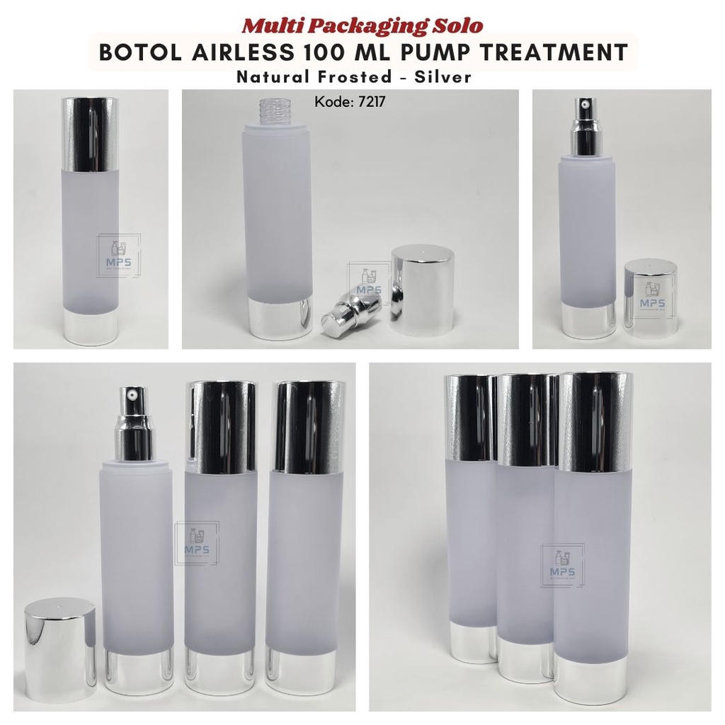 Botol Vaccum Airless 100 Ml Pump Treatment / Botol Acrilic / Airless / Botol Serum / Botol Skincare 