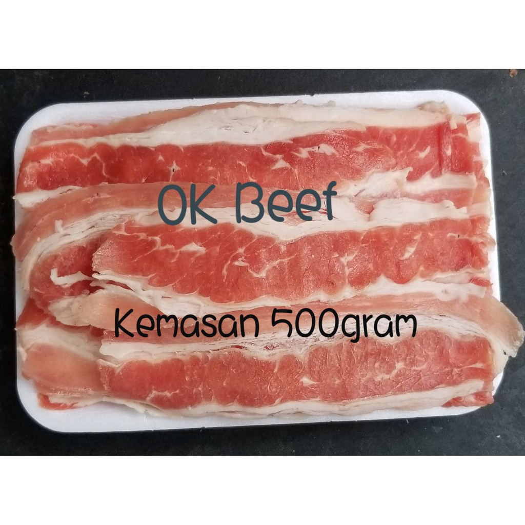 

COD Daging Sapi Slice Beef US Yoshinoya Beef Sliced Beef Pack 500gram