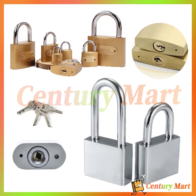 Gembok Anti Rust /Rust Anti Maling Anti Cut Gembok pintu rumah/gembok anti cut/Kuning Anti Maling/Ge