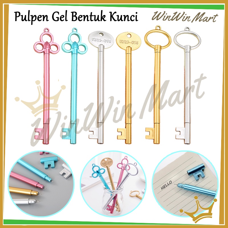 

Pulpen Gel Motif Kunci 0.5mm/Pulpen Gel Bentuk Kunci /Pen Jel Kunci