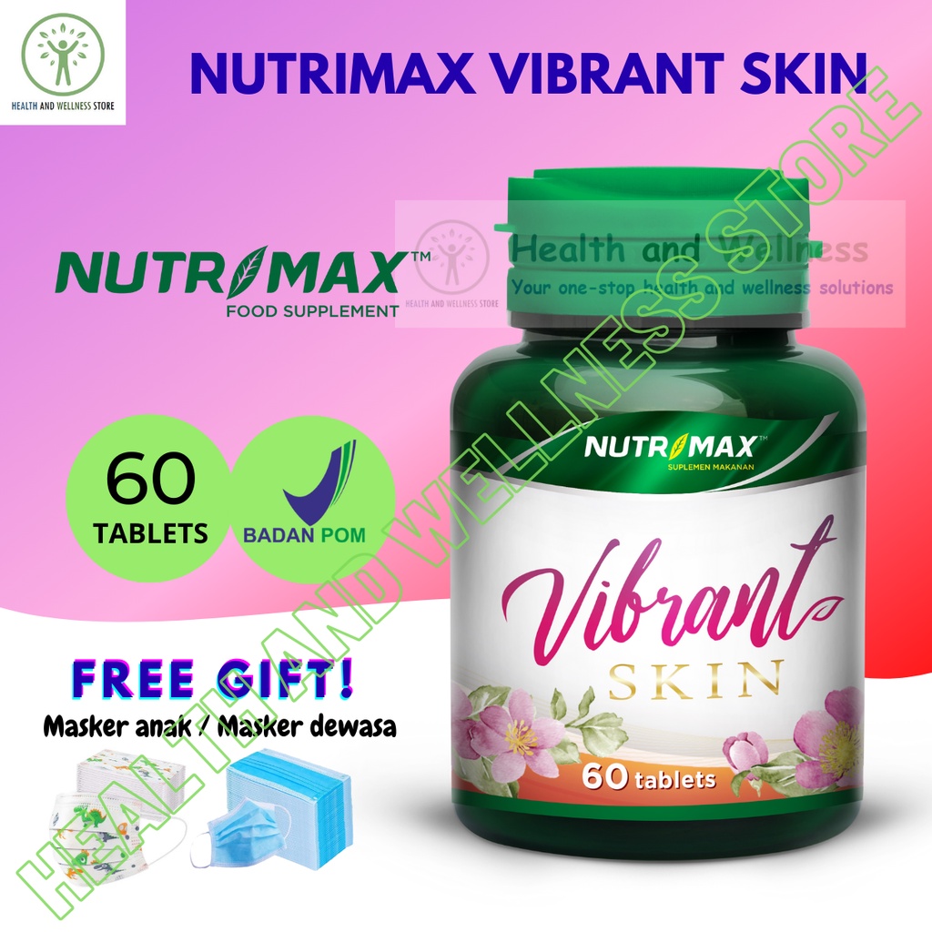 Nutrimax Vibrant Skin 60 Tablet Kolagen Collagen Nutrisi Kulit