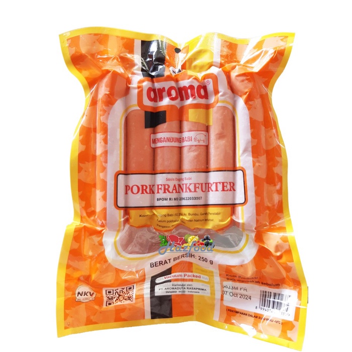 

Aroma Pork Frankfurter 250 Gr | Non Halal