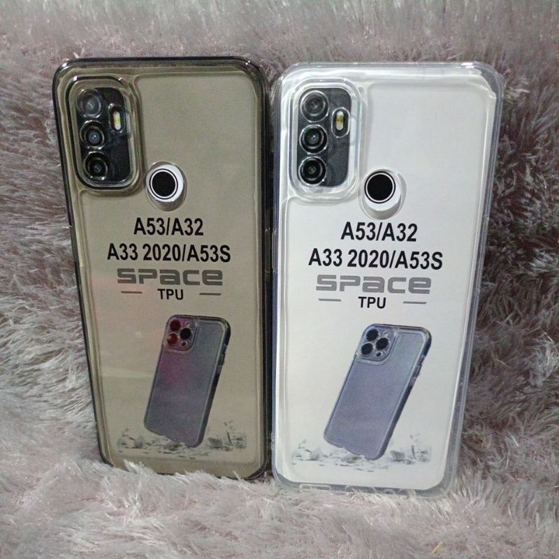 SoftCase  OPPO A53 A33 2020 Silikon bening transparan Pelindung belakang Hp+ camera