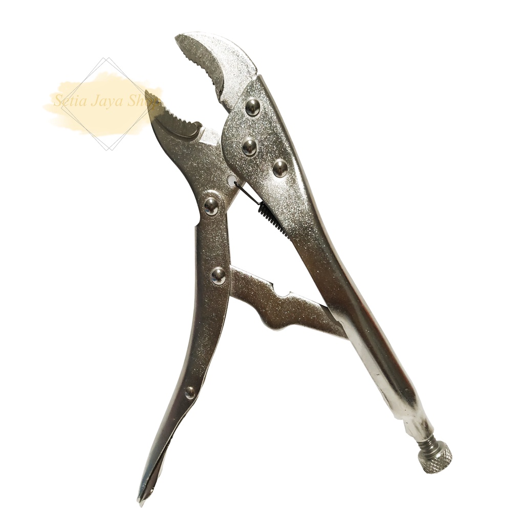 tang kunci buaya tang jepit bengkok 10 inch tang kuncian, tanggem