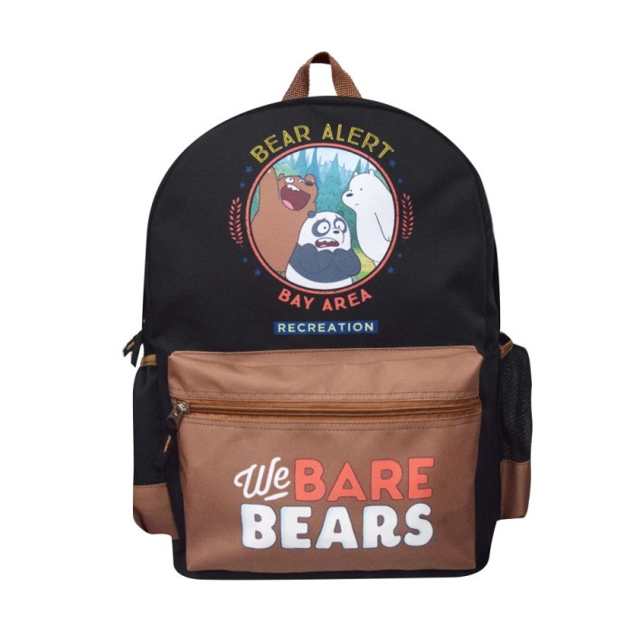 

FM - BEST SELLER We Bare Bears Paket 3in1 Large Backpack + Pencil Case + File Holder - Bear Alert