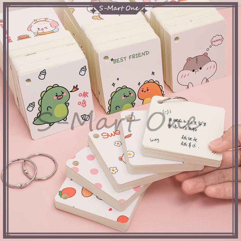 

Notebook Ring isi 80 lembar/Sticky Note Ring /Memo Ring Notebook/memo /Note Book Mini /Loose Leaf Book