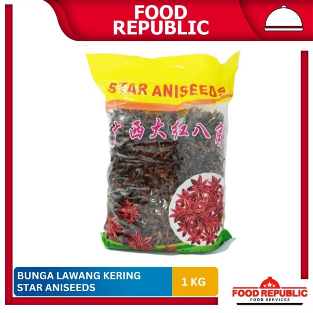 Bunga Lawang Kering Pekak Rempah 1 Kg Whole Star Aniseeds