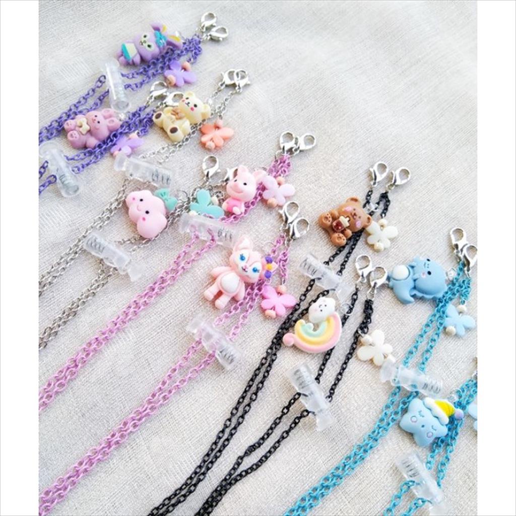 WMP - Strap Mask Rantai Karakter Anak dan Dewasa / Kalung Masker Rantai Korea