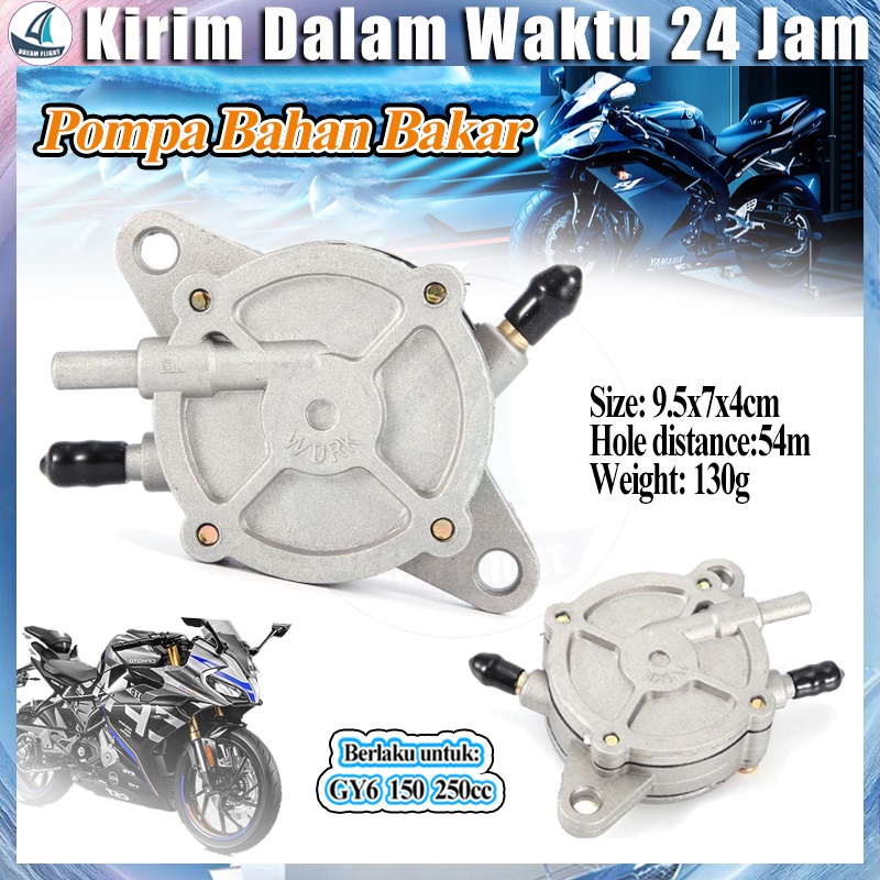 【Barang spot】Pompa Bahan Bakar Vakum Fuel Valve Petrol Pump Untuk GY6 50 125cc Moped Scooter ATV
