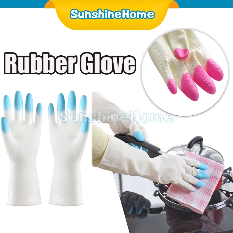 Sarung Tangan Cuci Piring Karet/Sarung Tangan Cuci Piring Silikon Anti/Sarung Tangan Cuci Piring Kar