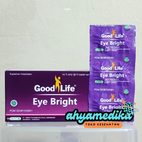 (BISA COD)- GOOD LIFE EYE BRIGHT / EYE BRIGHT VITAMIN MATA  PER BOX ORIGINAL