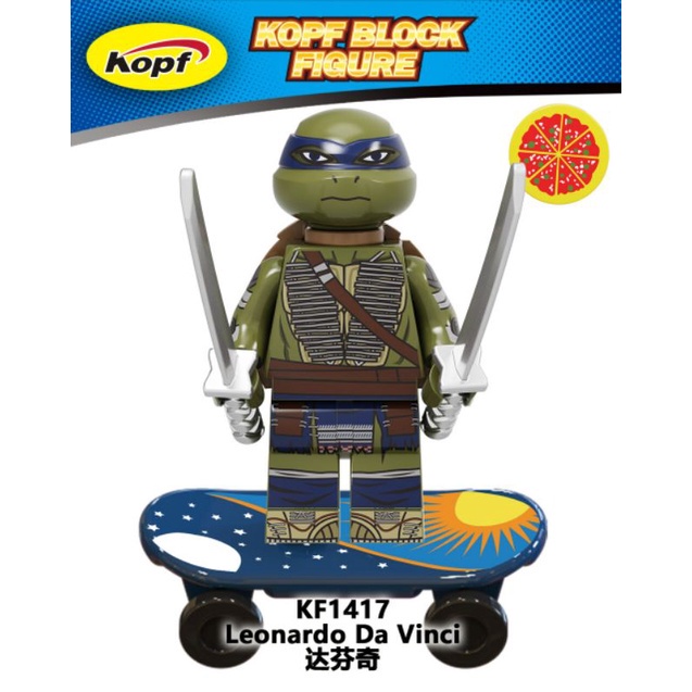 new brickk Mainan Anak Action Figure Bricks Lego Ninja Turtle Leonardo KF1417 Minifigure Kura Kura N