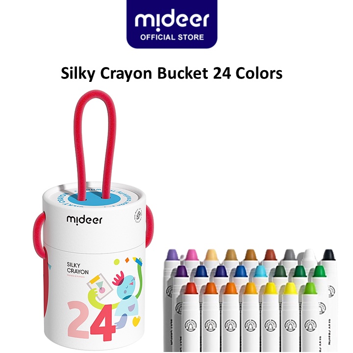 

Mideer Silky Crayon Bucket 24Colors Mainan Edukasi Anak MD4255