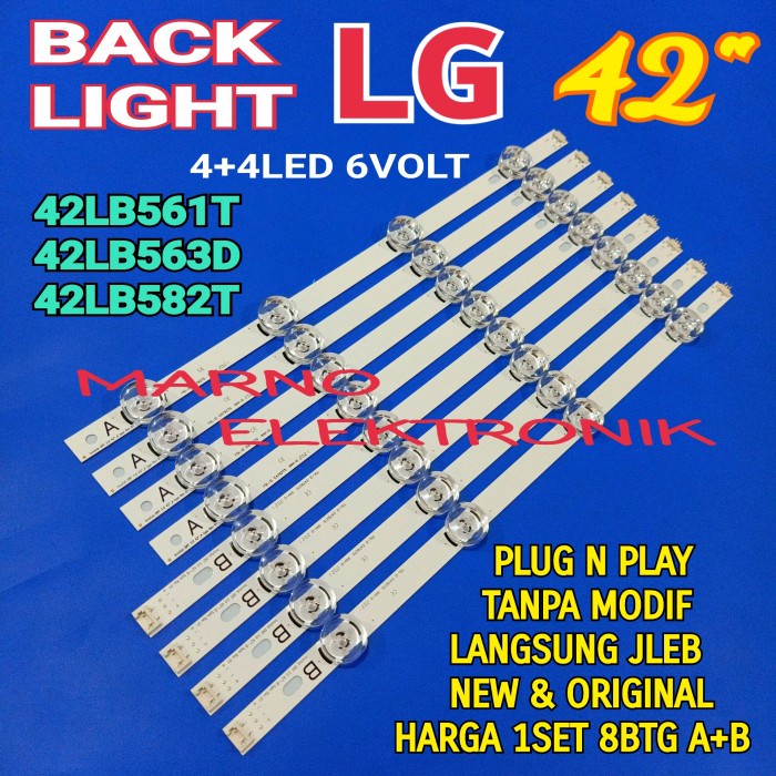 BL BACKLIGHT LED TV LG 42LB561T 42LB563D 42LB582T 42LB561 42LB563 42LB PART TOOL ELECTRO