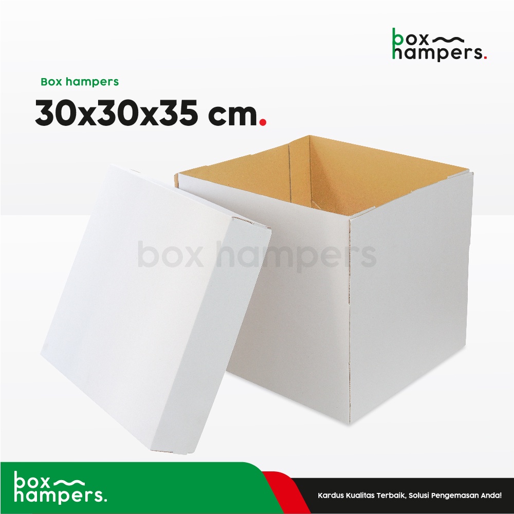 

BOX HAMPERS 30x30x35 CM (PELANGI 4 TOP/BOT) Tart|Puding|Kardus|Karton|Paking|kardusbox|Hampers|Boneka