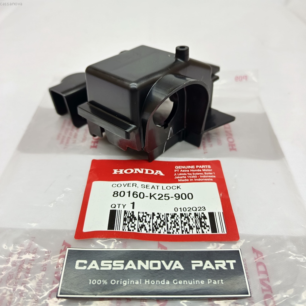 80160-K25-900 Cover Tutup Dudukan Kunci Sadel Jok Beat FI 2012 2013 2014 2015 Stater Kasar Original 