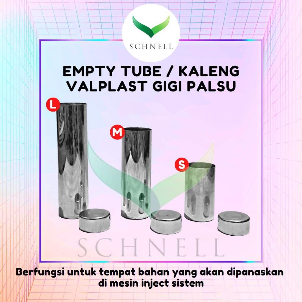 Empty Tube Kaleng Valplast Gigi Palsu