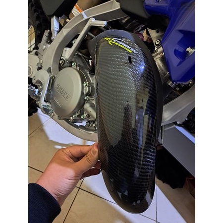 Ready Cover Carbon YZ125 YZ 125 Cover knalpot YZ Cover Carbon Knalpot YZ