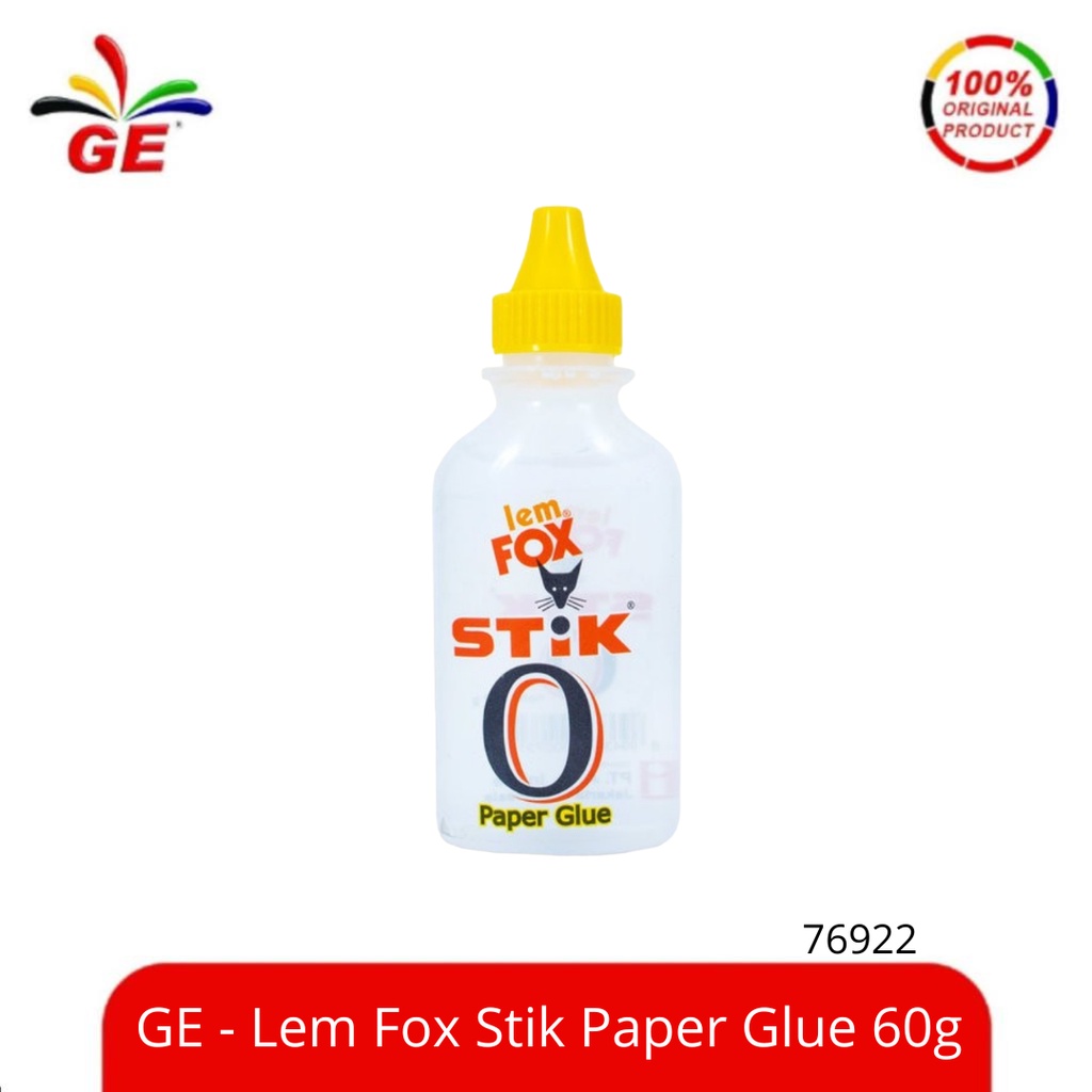 

GE Lem Fox Stik Paper Glue - 76922
