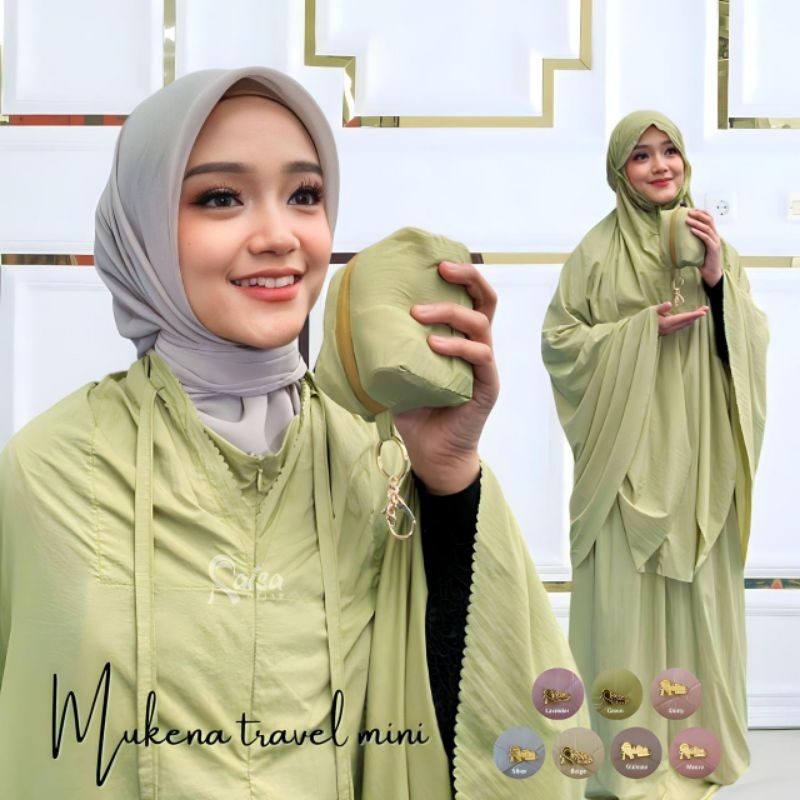 Mukena Parasut Korea Premium Mukena Travel Mini