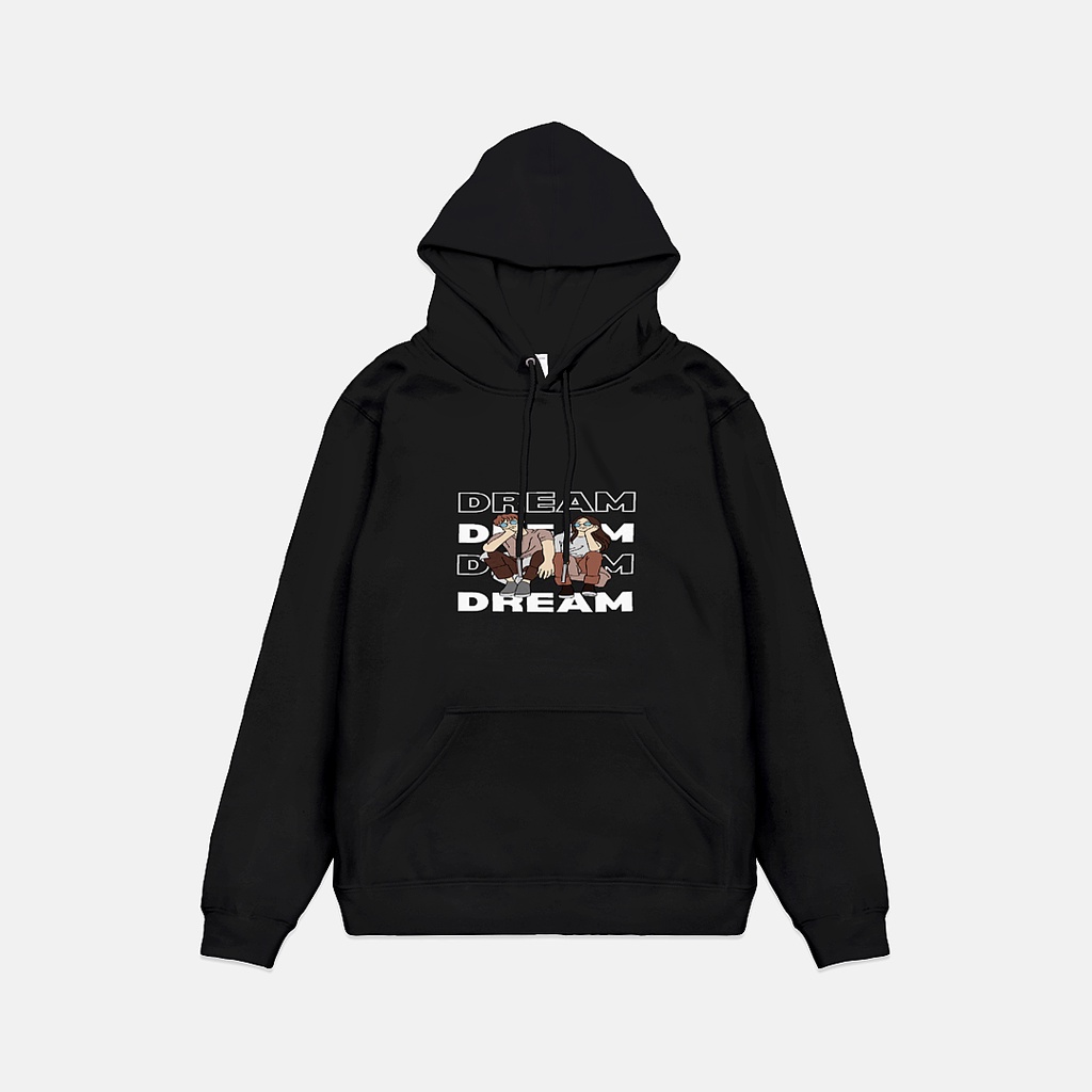 Pullover Hoodie Couple Minimalis Hitam dan Putih Terbaru