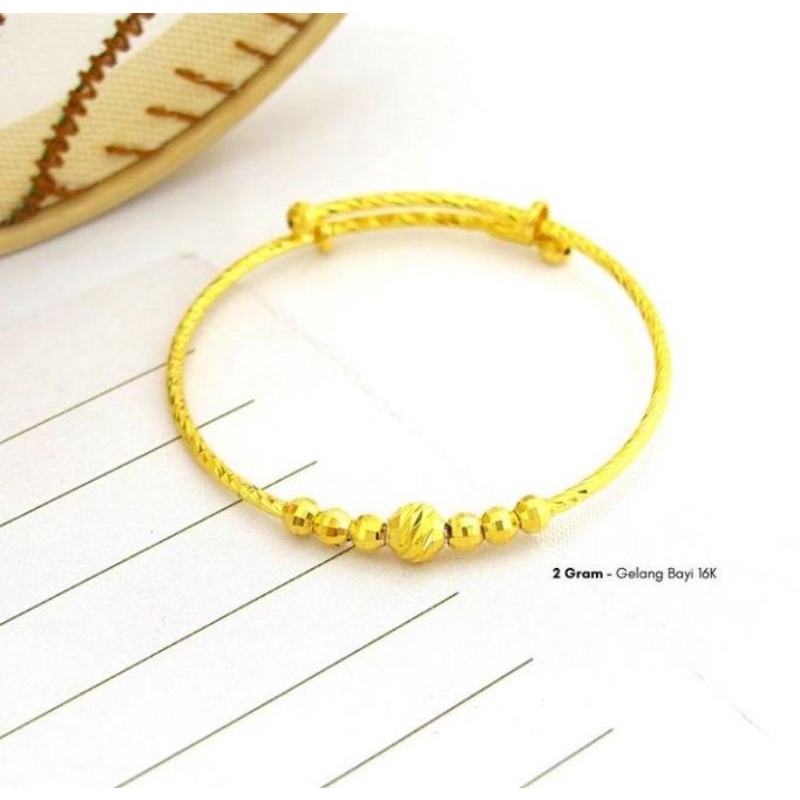 Gelang anak anak dan dewasa emas asli kadar 700 70% 22 surabaya merica kilap kilat ringan best selle