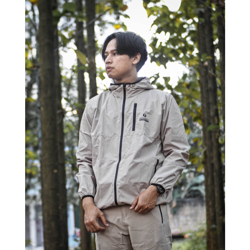 Greenforest Magnolia Jaket Lipat Olahraga Waterproof - Jaket Running Pria dan Wanita outdoor