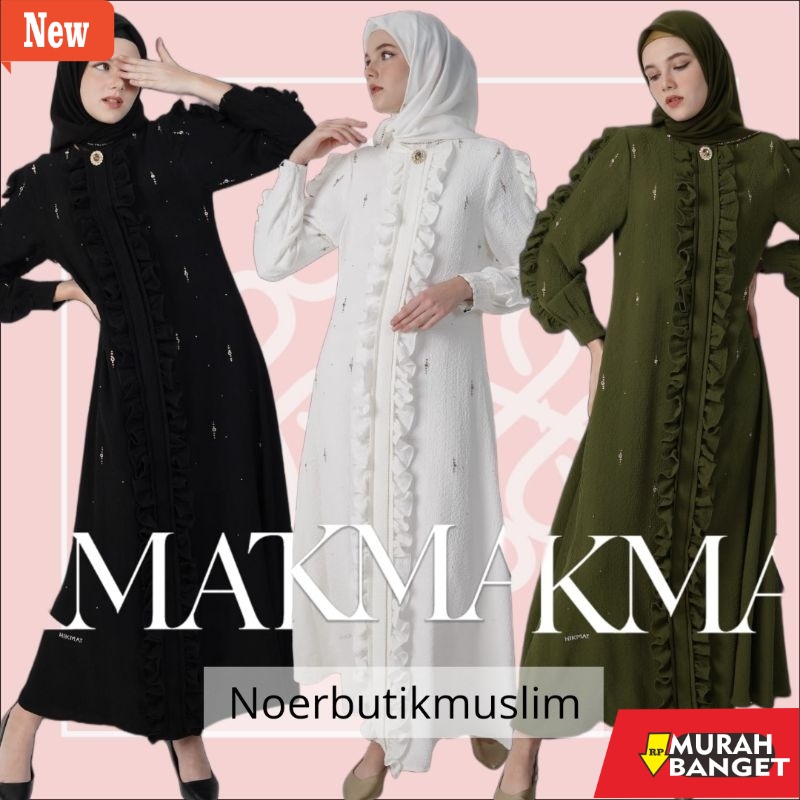 dijamin awet dan asli- Hikmat Fashion Original A6566 / Abaya Hikmat  - noerbutikmuslim - Gamis lebar
