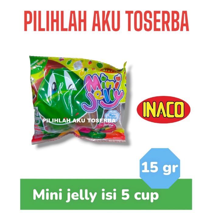 

bGF Inaco Mini Jelly Isi 5 Cups - ( 1 DUS ISI 72 BUNGKUS )