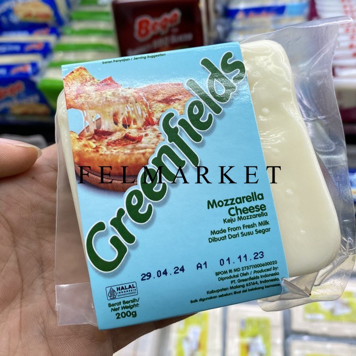 

Greenfields Mozarella Cheese / Keju Mozzarella / 200 grm