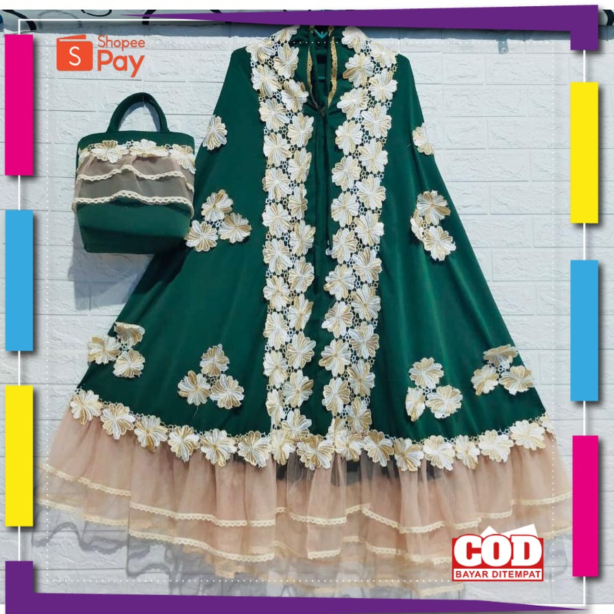 RAMADHAN SALE // Mukena Mewah Murah Jumbo Terbaru 2024 Mukena Brukat Bahan Silky Premium