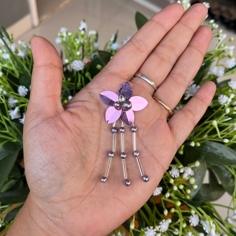 payet bunga juntai lancip super manis