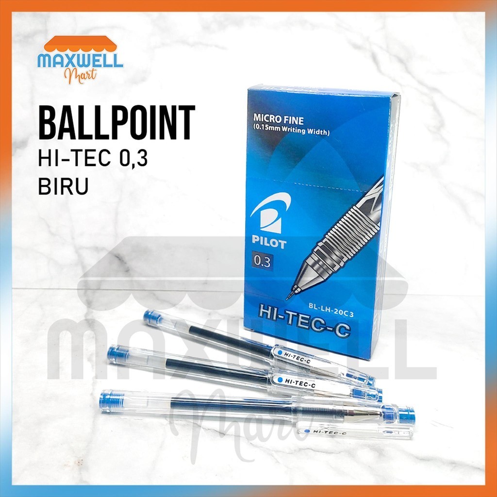 

[MaxMart] 1Buah Pulpen PILOT Hi-tech 0.3 ASLI 100% ORIGINAL / 1biji PILOT HI-TECH