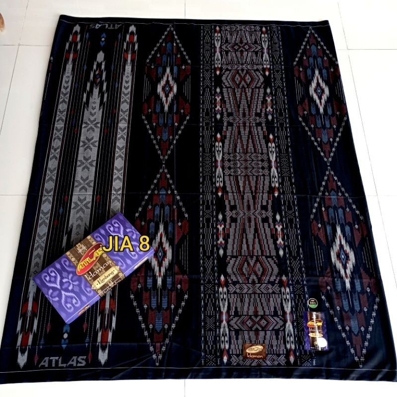 NEW SARUNG ATLAS MOTIF BHS IDAMAN KEMBANG 555 / ATLAS IDAMAN HARMONI /SARUNG ATLAS MURAH KUWALITAS