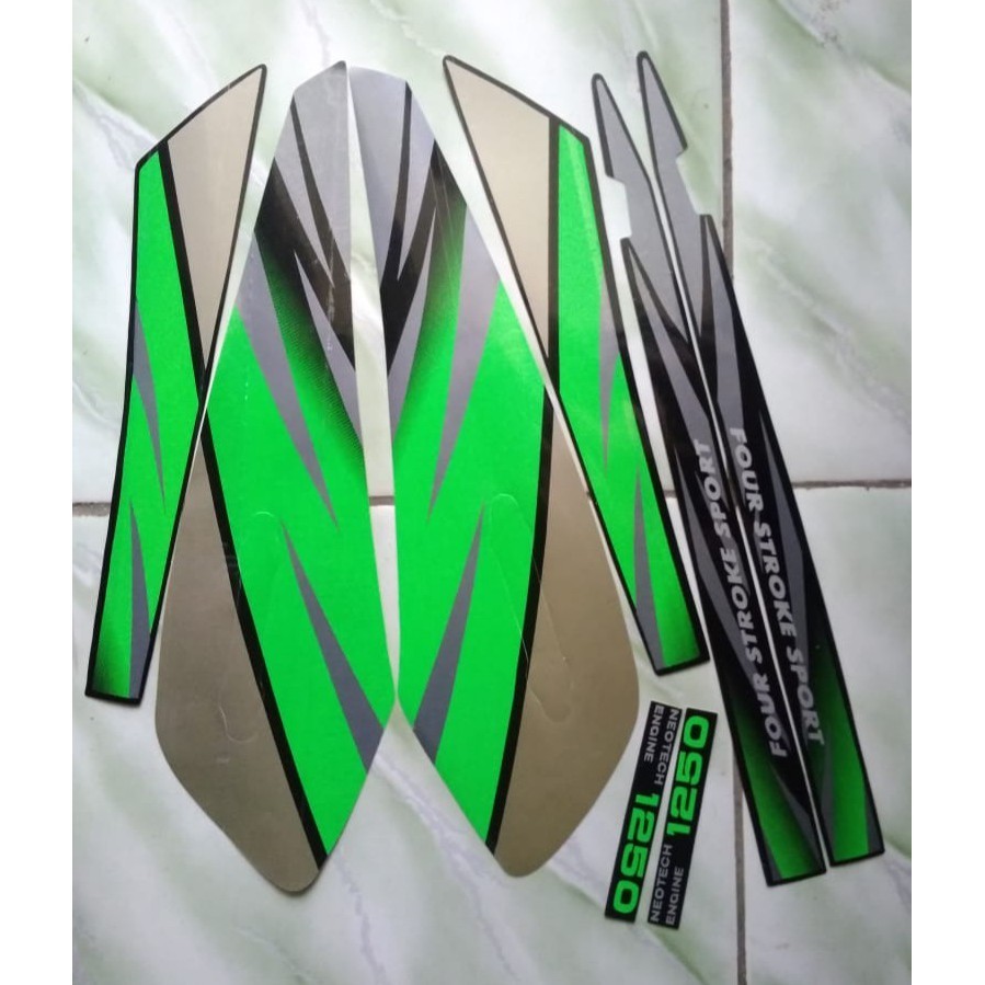 stiker striping honda gl max 95 hijau