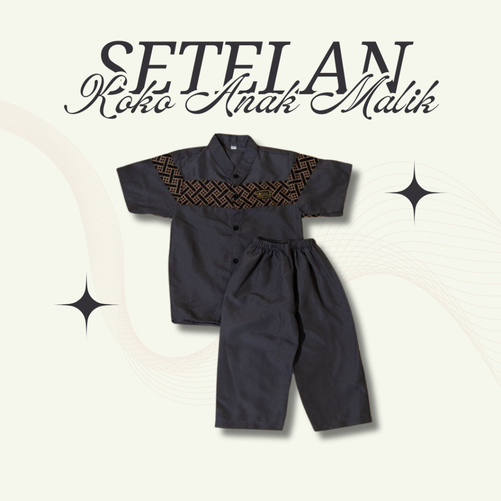 AnnisaPutri - Setelan Koko Anak Malik Bermotif