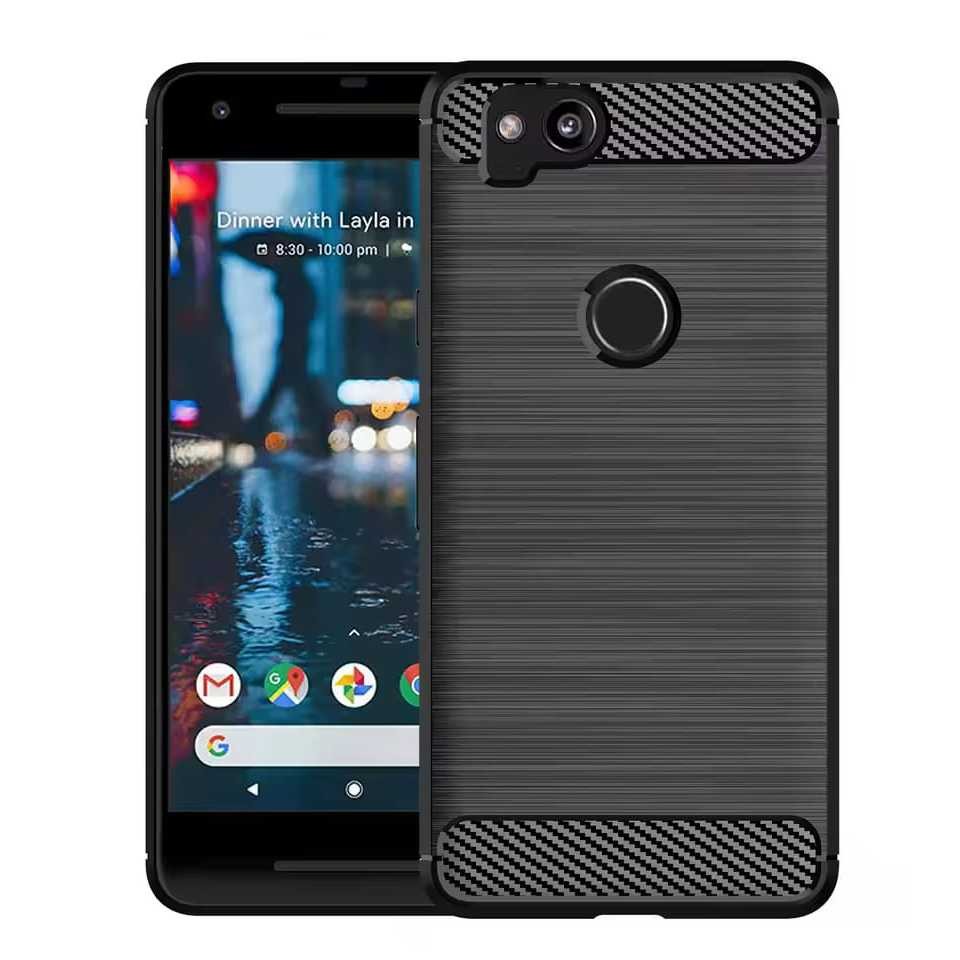 CASE GOOGLE PIXEL 2 2XL / PIXEL 3 3A 3XL 3A XL SILICONE CARBON FIBER TPU DRAWING SLIM CASE #ZSRGCB