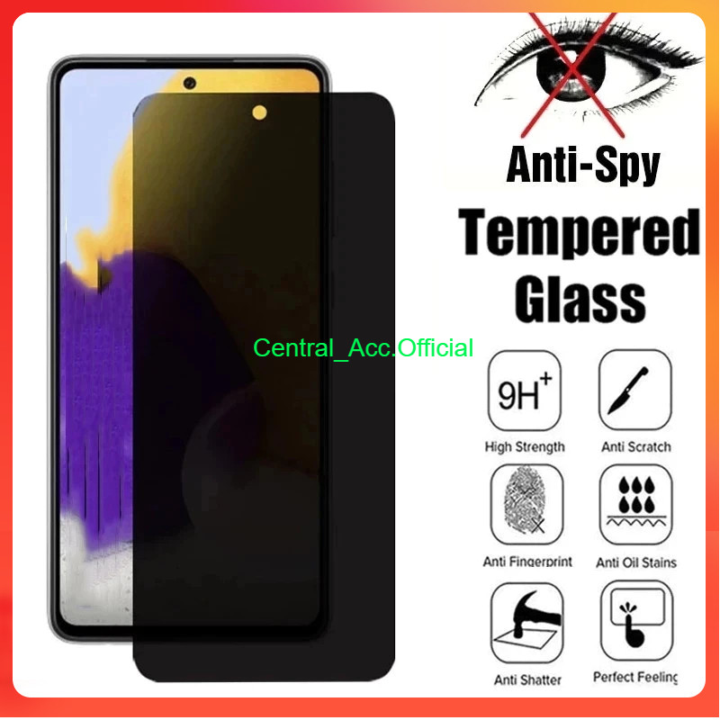 [ ANTI GORES SPY SAMSUNG S20 FE / S21 FE / S23 FE / S24 FE ] TEMPERED 5D SPY PRIVACY ANTIGORES GELAP
