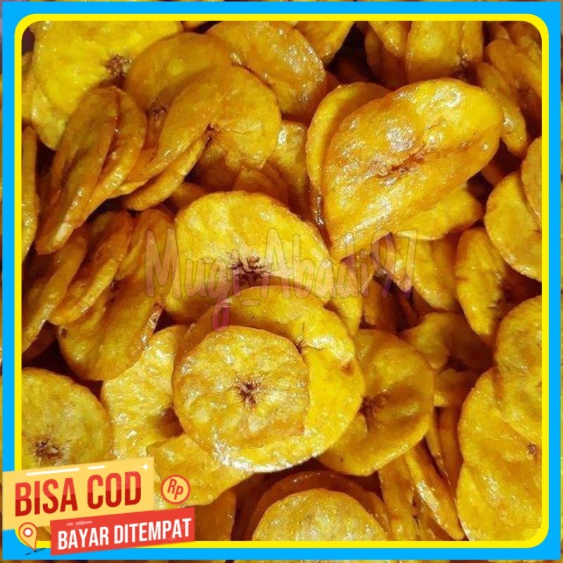 

1kg keripik pisang dua varian rasa manis / asin