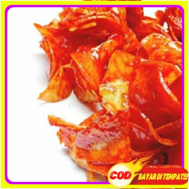 

1kg Keripik singkong doyan balado pedas basah