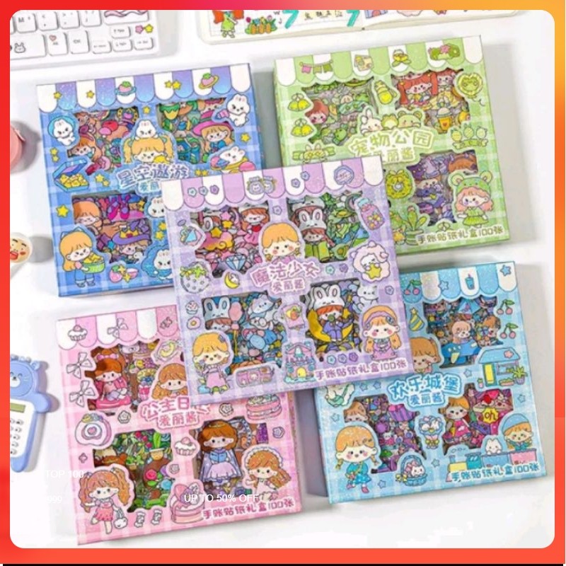 

1box 100pcs stiker momo