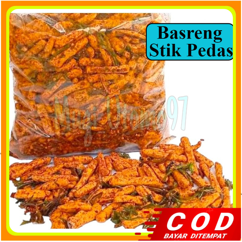 

Basreng stik viral 1kg pedas daun jeruk