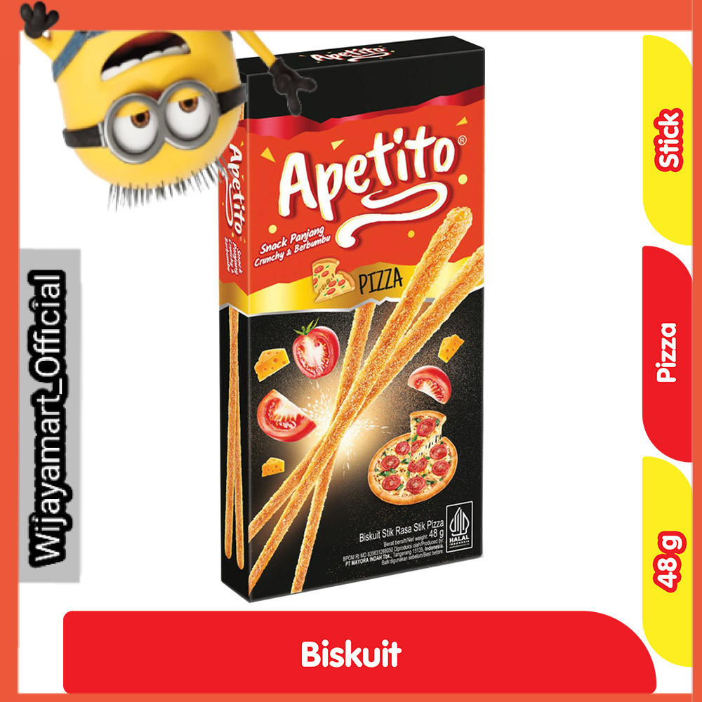 

Apetito Biskuit Stik Rasa Pizza 48 g