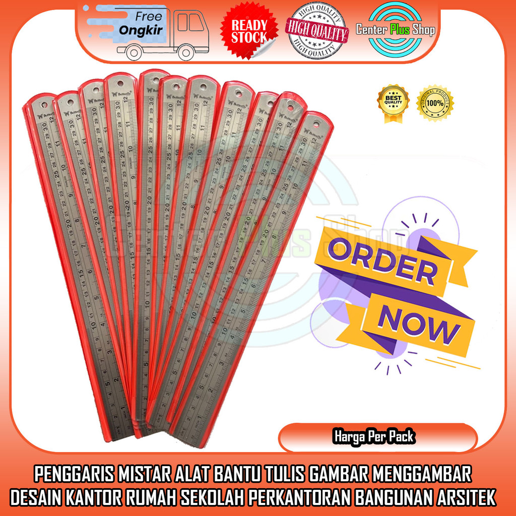 

Per Pack Mistar Alat Ukur Besi 30 Cm Metal Peralatan Sekolah Kantor Penggaris Template Lurus Alat Bantu Menggaris Bujur Busur Anak Peralatan Tulis Pengukur Ukur Uk Garis Penggaris Pengaris DSS Stenles Stenlis Stainlis Staynles
