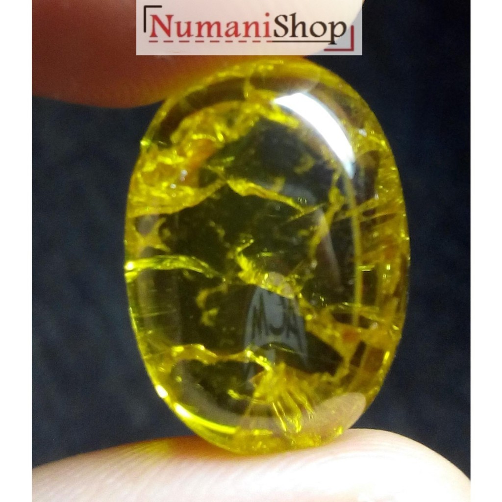 Batu Akik Yellow Citrine Pecah Seribu HQ
